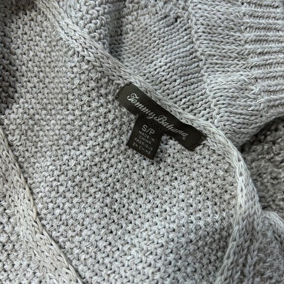 Tommy Bahama Womens Gray Short-Sleeve Knit Sweater Top S/P - Picture 7 of 9